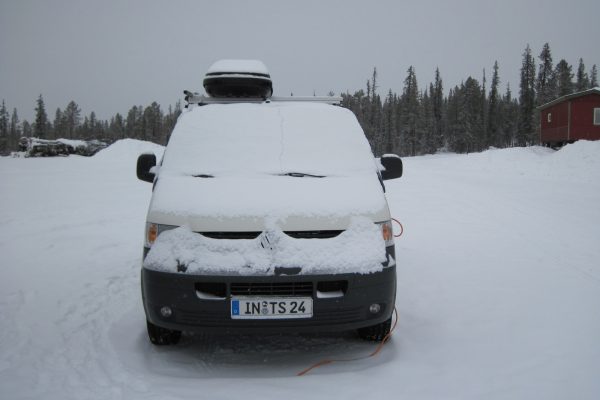 Wintercamping Lappland Roadtrip Campervan