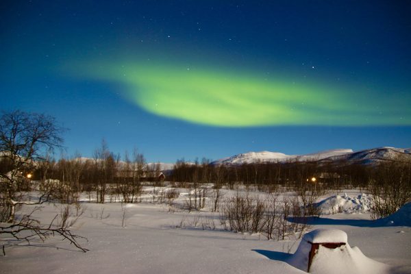 Nordlicht Polarlicht Wintercamping Schweden Schwedisch-Lappland the-euroamers