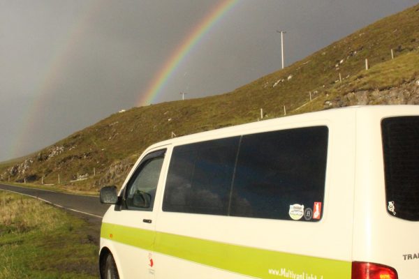 Regenbogen Schottland Campervan Roadtrip the-euroamers